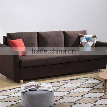 Hot Selling Three Seats Folding Sofa Bed With Strong Wood Frame