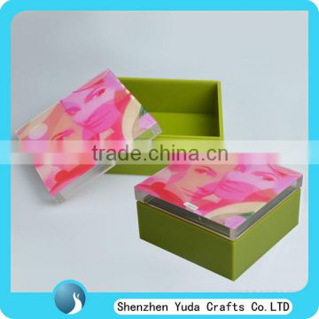 luxury plexiglass gift box plexiglass wedding favor box price lucite party box