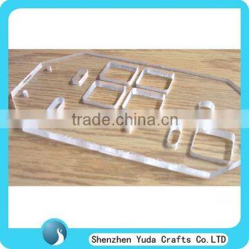5mm plexiglass sheet base rectangular clear milling acrylic plaque
