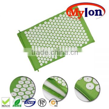 acupressure mat and pillow set with different spikes