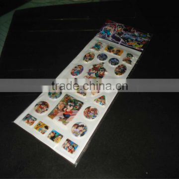 puffy cartoon sticker/puffy cartoonl label/puffy cartoonl tag