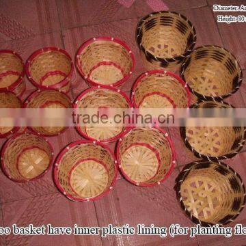 bamboo weave flower pot