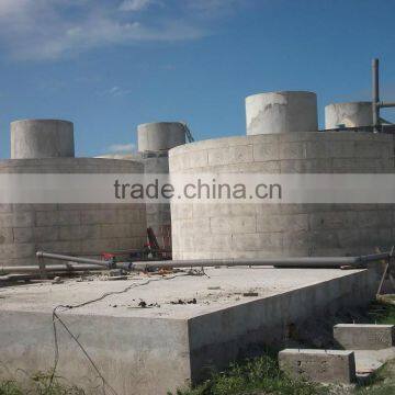 PUXIN biogas digester plant septic tank with gas generator for food waste