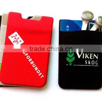 Top Quality Spandex 3m Sticker Smart Wallet Mobile Card Holder photo-3