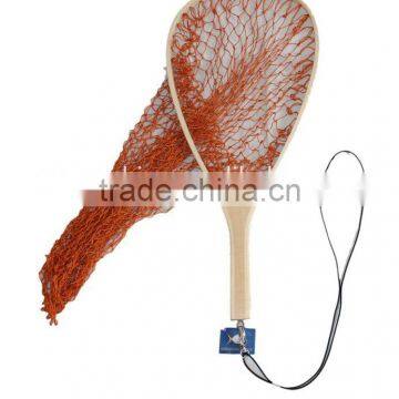 Wooden fishing landing net for Europe market