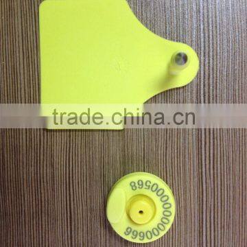 EID ear tag TPU material for cattle sheep pig management 134.2khz