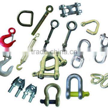 Rigging Hardware, Shackle, Turnbuckle, Hook, Wire Clip, Eyebolt