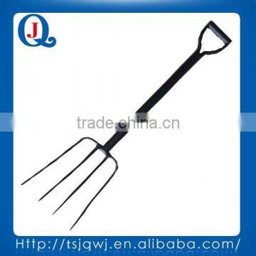 Good quality all steel forged grass fork with 4 teeth JQ-F004MY