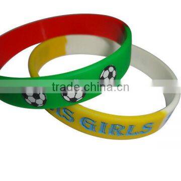 Stylish boy and girl silicone rubber bracelet bulk individual charms for charm bracelets