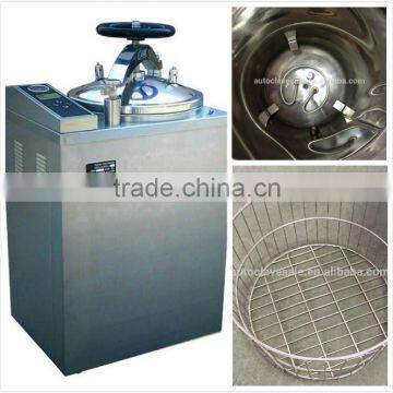 Hot Sale Vertical Pressure Steam Sterilizer With Fully Automatic Mircrocomputer Digital Display Double Sterilizing Baskets