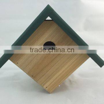 OEM natural color Wooden bird house for manufacturer wholesale