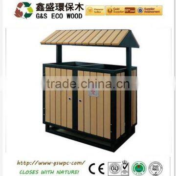 Good quality Outdoor Wooden plastic composite WPC Wastebins