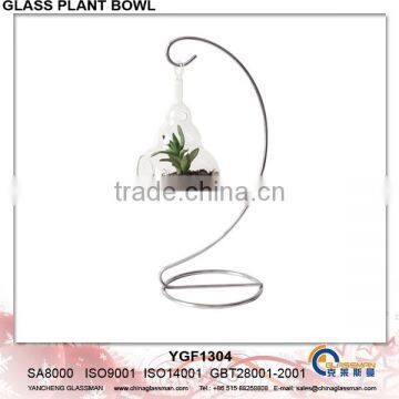 Hanging Glass Flower Pot For Decoration YGF1304