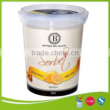 pp plastic disposable iml ice cream cup