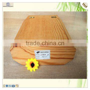Large Space Hinged Lock Cutting Octangon Wine Box photo-5