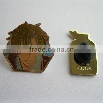 Hard enamel pin badge