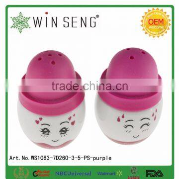 Porcelain Condiment Set Oil & Vinegar Bottle Salt & Pepper Shaker photo-6