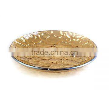 Antique Colored Mini Nappy Charger Glass Plates for Garden Party photo-3