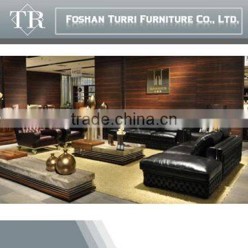 Contemporary Solid Wood Leather Leisure Arm Chair photo-5