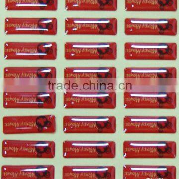 Clear Flexible Epoxy Resin Doming Vinyl Sticker photo-3
