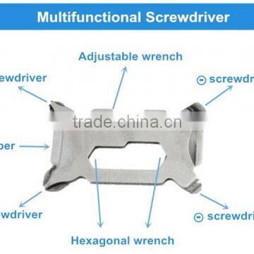 Black Multifunctional Compass Thermometer Clasp Paracord Bracelet photo-4