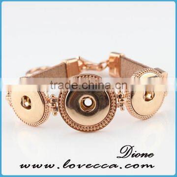 Wholesale Brass Snap Button Jewelry Fashion Button Bracelet photo-2
