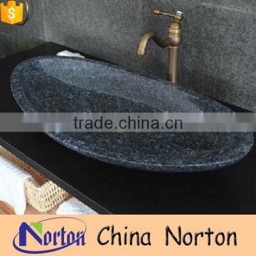 Honed kitchen stone blue pearl marble basin for sale NTS-BA012Y