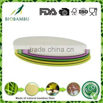 bamboo fiber round plate