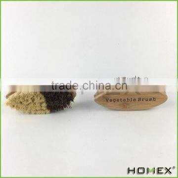 Natural Bamboo Vegetable Scrubbing Brush Homex BSCI/Factory photo-3