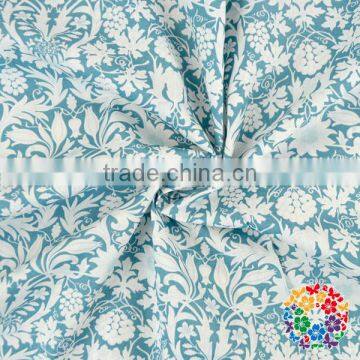 2016 New Arrival Beautiful Blue White Fashion Table Fabric 100% Cotton Fabric