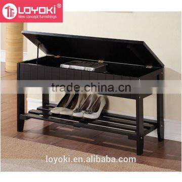 Entryways Solid Wooden Shoe Bench Shoe Rack With Storage photo-4