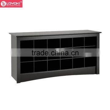 2016 New Cubbie Storage Bench Shoe Organizer Entryway Shoe Storage Bench Eco-friendly MDF Wood Bench photo-5