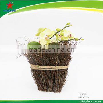 Willow Twig Handmade Craft Flower Vase photo-2