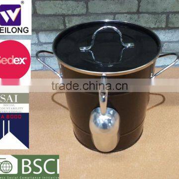 Wholesale Metal Ice Bucket with Lid and Scoop