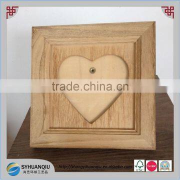 Photo frame real wood display stand product