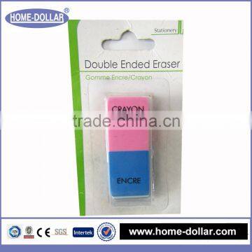 New product double ended encre and crayoncheap custom various TPR eraser