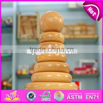 Creative Educational Baby Stacking Ring Toys Wooden Block Stacking Games for Kids W13D120 photo-6