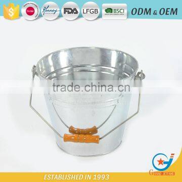 Galvanized dustbin can outside trash bins metal