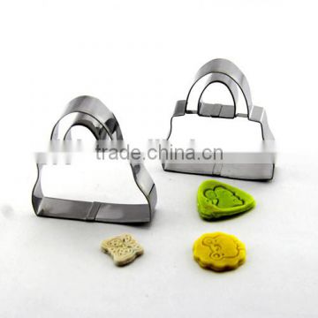 100% Food grade handbag cookie cutters FDA standard cookie press