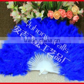 Turkey Feather Fan for Wedding photo-5