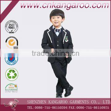 Formal Polyester Boys Kids White Dress Suit photo-3