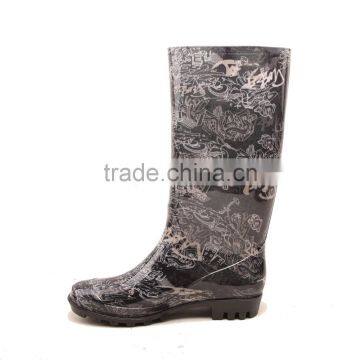 Varies New Prints Rain Boots Women PVC Wellies photo-4