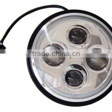 7inch Led Round Angel Eyes Head Lights High/low Beam Motorcycle Led Head Light photo-3