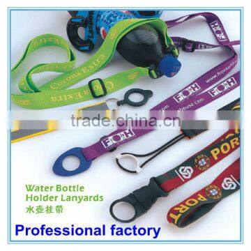 Chinese Cheap Custom Factory Polyester Bottle Holder Straps Lanyards