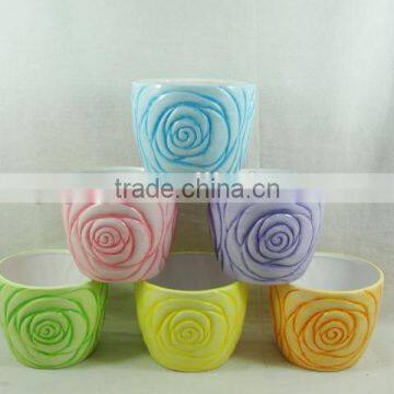 Hot-selling Ceramic flower pot with white display box for home and garden decorative