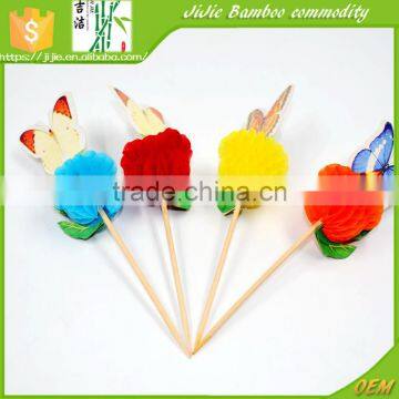 Handmade Wedding / Birthday / Party Decoration Party butterfly decorative wooden picks