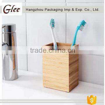 Elegant and useful beautiful bamboo toothbrush cup