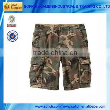 Cheap Men's Camouflage Shorts with 3D Pockets