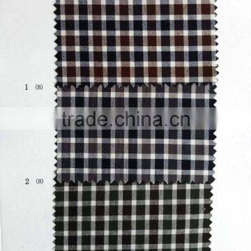 cotton yarn dye check fabirc for men shirts