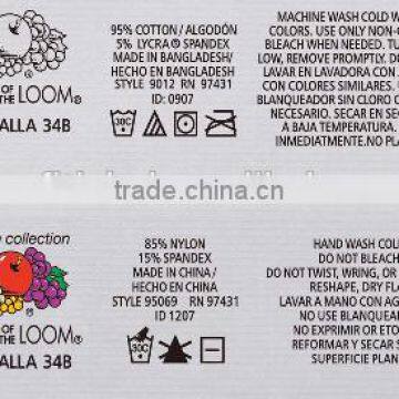 Custom Plastisol T-Shirt Heat Transfer Label , Garment Heat Transfer Label photo-3